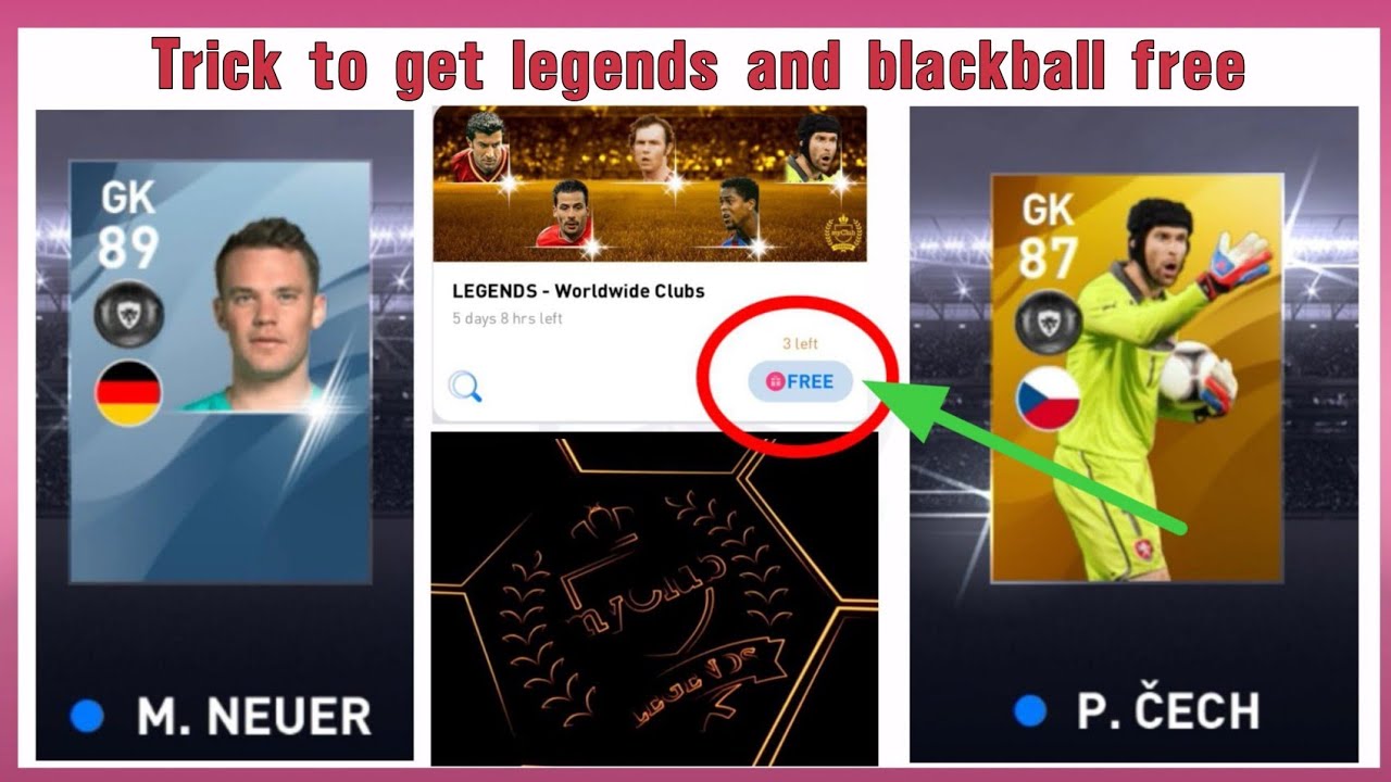 TRICK TO GET LEGENDS AND BLACKBALL FREE IN LEGENDS WORLDWIDE CLUBS BOX DRAW !! PES 2020 MOBILE