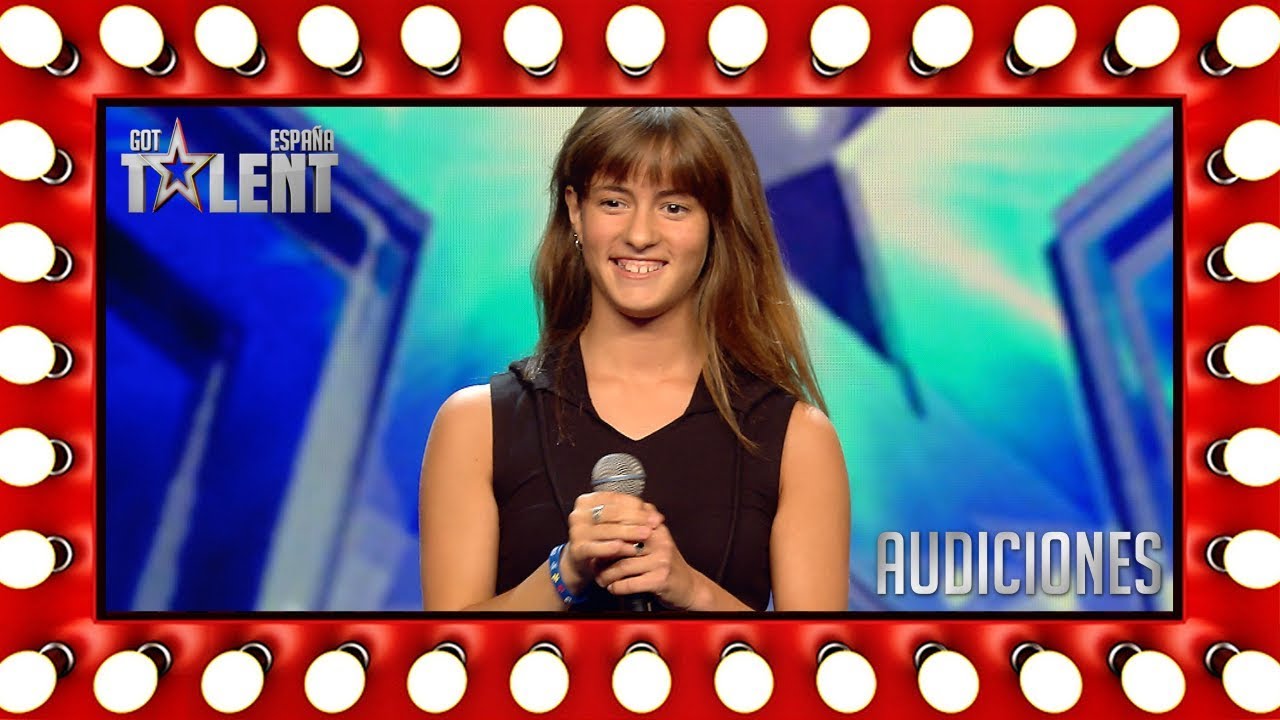 Young girl on stage as Christina Aguilera | Auditions 9 | Spain's Got Talent 2018 telecinco got talent brandon