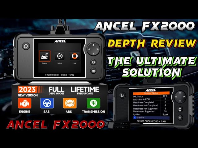 Ancel FX2000 Review Scan Tool Reset Check Engine, ABS, SRS Light |Ancel  FX2000 Best OBD2 Scanner |