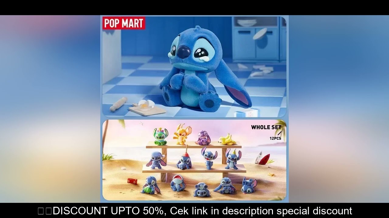 POP MART Disney Stitch Little Emotions Series Blind Box Guess Bag Desktop Decoration Cute Model Gift