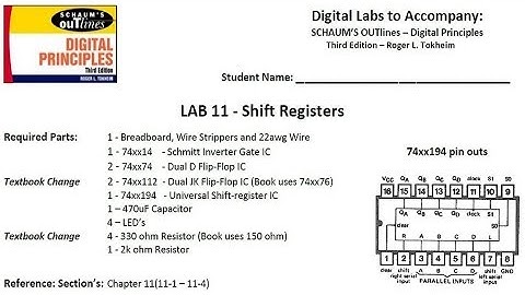 Digital Lab 11 - Shift Registers