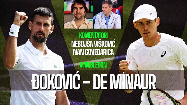 Pratite Novaka protiv De Minora u četvrtom kolu Vimblodna sa Ivanom i Viškom I SPORT KLUB Tenis