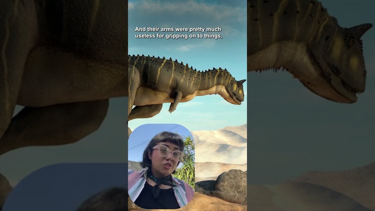 There were dinosaurs with basically no arms at all, just hands! #shorts