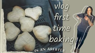 First time baking donuts vlog