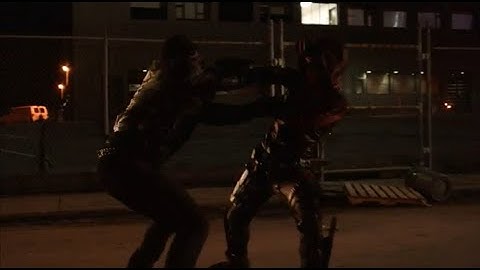 Arrow 3x06 Roy Fights Issac Stanzler And Roy Gets His Code Name