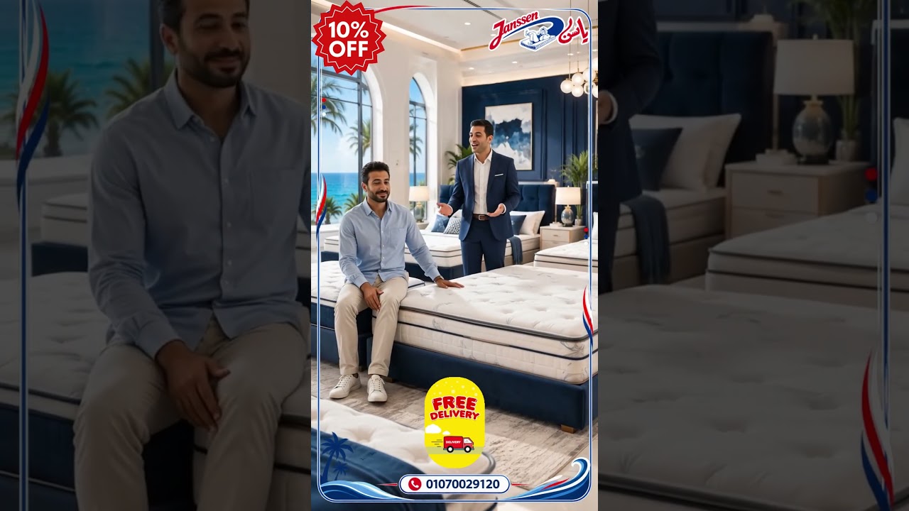 مراتب يانسن في مدينة الحمام والساحل الشمالي | خصم 10% وشحن مجاني