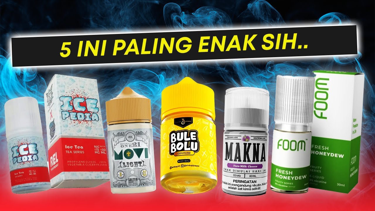 5 Rekomendasi Liquid Vape Enak, Pemula Wajib Coba!