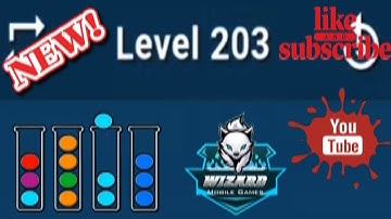 Ball Sort Puzzle Level 203 Color Sorting Games Level 203