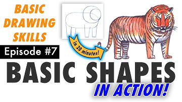 Draw ANYTHING Using Only Simple Shapes! Free Basic Drawing Class #7 (live stream + Q&A)