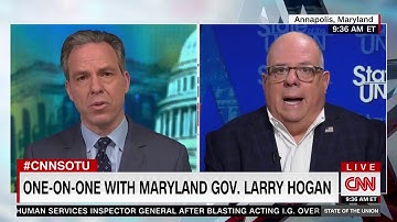 Governor Hogan Discusses COVID-19 Response and Reentry on CNN