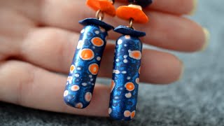 Create Stunning Chaotic Cylinder Earrings: Polymer Clay Tutorial