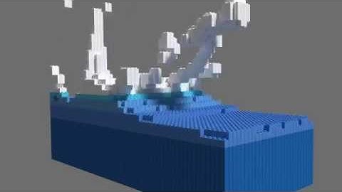 Lego Animated Water Simulation | Blender 2.72