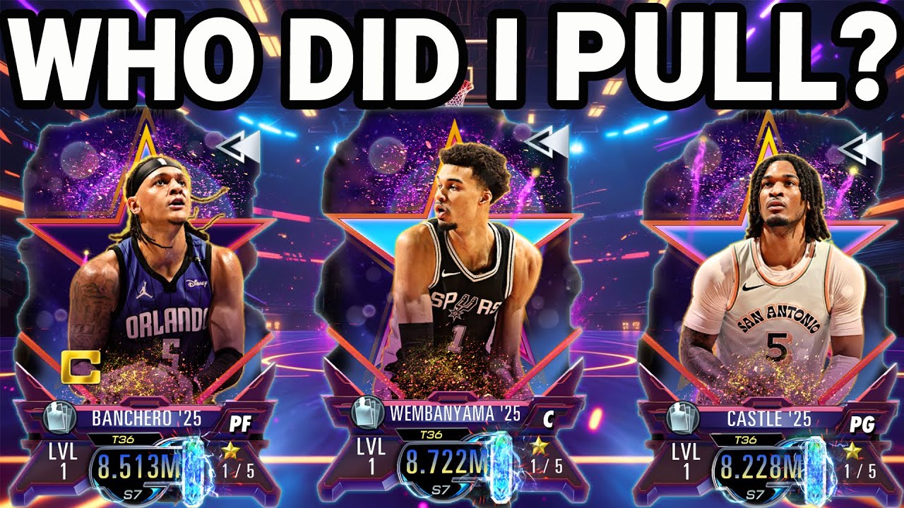 NBA 2K Mobile: Insane Rising Stars Pack Opening! (Wemby, Paolo & Castle)
