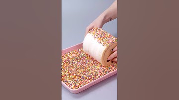 #shorts Cloud and Rainbow Sprinkle Cake