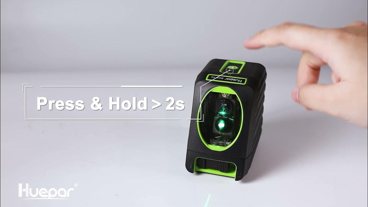 How to start Huepar cross line laser level Box1G YouTube