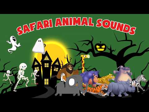 Spooky & Cute Animal Sounds! 🦁 Halloween Song for Kids | Kids TV Education