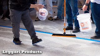 Epoxy Floor Using Paint Chips And Clear Resin | Simple Old Concrete Floor Repair | Leggari Products