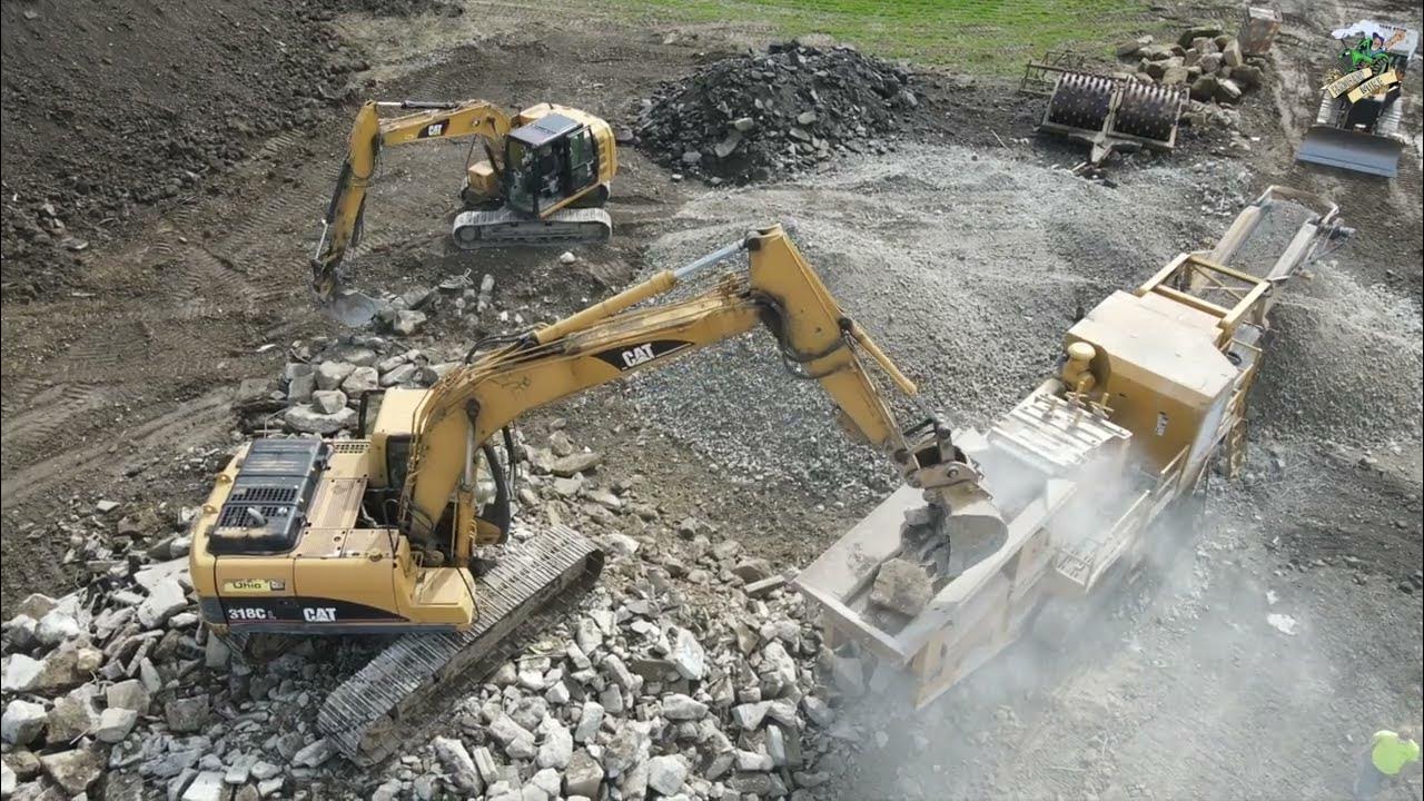 Crushing Concrete with Less Contracting | Screen Machine Industries Impact Crusher