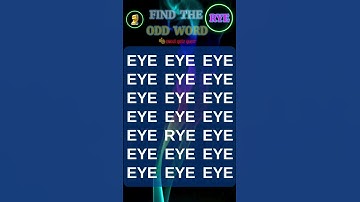 👀 FIND THE ODD NUMBER - LETTER OUT  / Amazing Number - Letter  Edition! 🕒