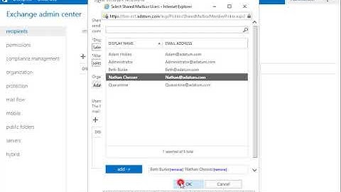 20345-1 Demo 7 Creating a shared mailbox