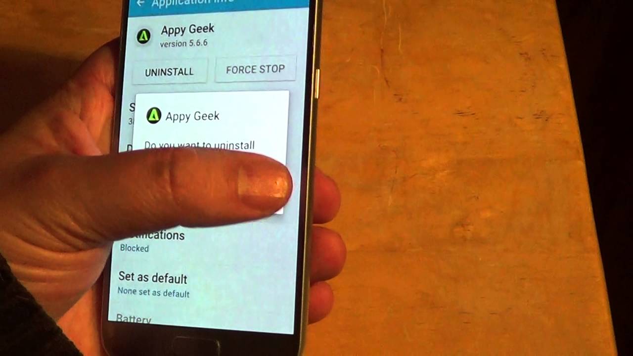 How To Uninstall Apps In Android 6 And Samsung Galaxy S7 Phone YouTube How to uninstall apps in android 6 and samsung galaxy s7 phone youtube