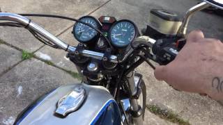 1977 Yamaha XS750 D Walkaround and Start XS 750