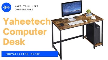 Yaheetech 47 Inches W Desk w/ Shelves Installation Guide #writingdesk