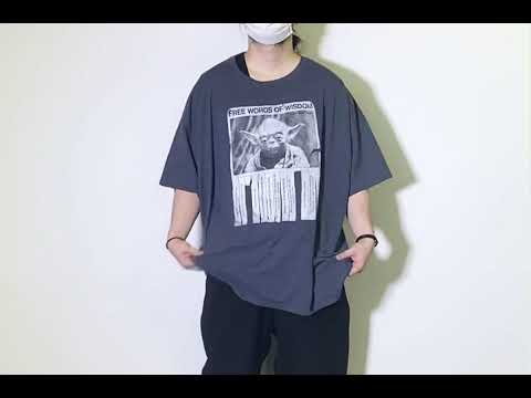 【4XL】JERZEES / スターウォーズ ヨーダ プリント Tシャツ