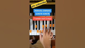 Thumbnail of 7 weeks and 3 days (Easy Piano Tutorial)