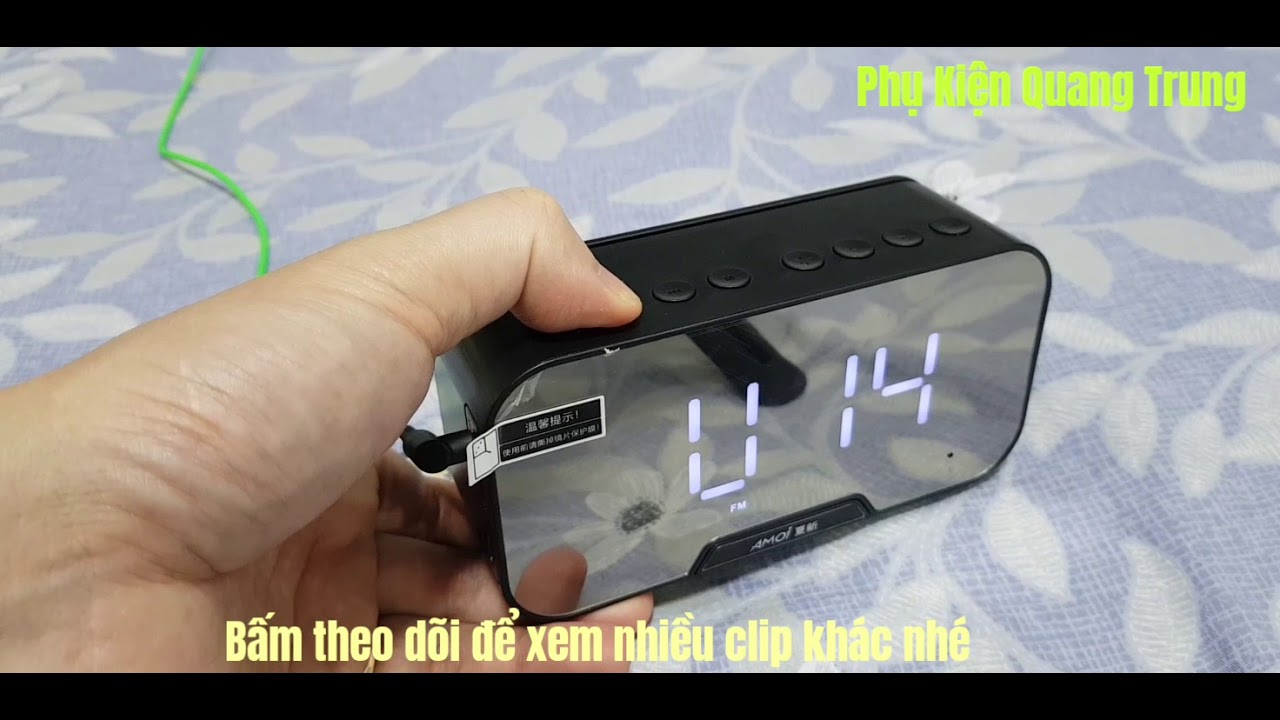 Cài đặt FM và báo thức Amoi G5 quá dễ - youtube