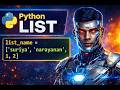 list data structure creation in python in Tamil
