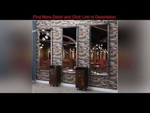 ✓ Best Hairdressing table net red retro barber shop mirror make up single side frame hair salon