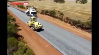 Proses pengaspalan JALAN tercepat di dunia !! LUAR BIASA 2017 screenshot 4