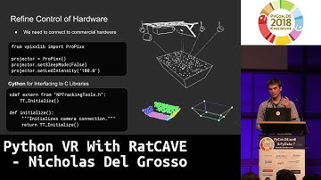PyCon.DE 2018 LT: Python VR With RatCAVE - Nicholas Del Grosso