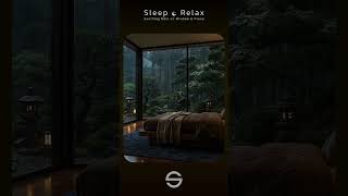 FALL ASLEEP INSTANTLY Japanese Garden Rain Sounds for Sleeping Piano Music Relaxing Deep Sleep BGM