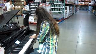 Improv-Piano fun times in Costco