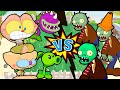 Mongo e Drongo em Plantas VS Zumbis. Plants vs Zombies em desenho animado c/ Mongo e Drongo mendigos