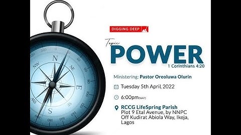 Bible study | Digging Deep Service | Tuesday , 5th April 2022