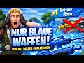 Nur mit Blauen Waffen gewinnen in FORTNITE!