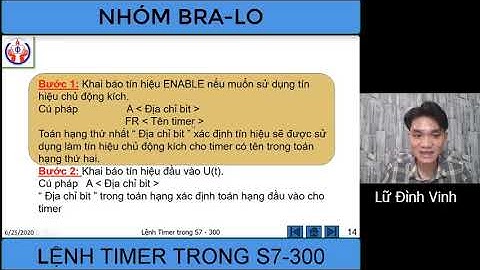 Lệnh timer trong PLC S7-300 (Video 1)