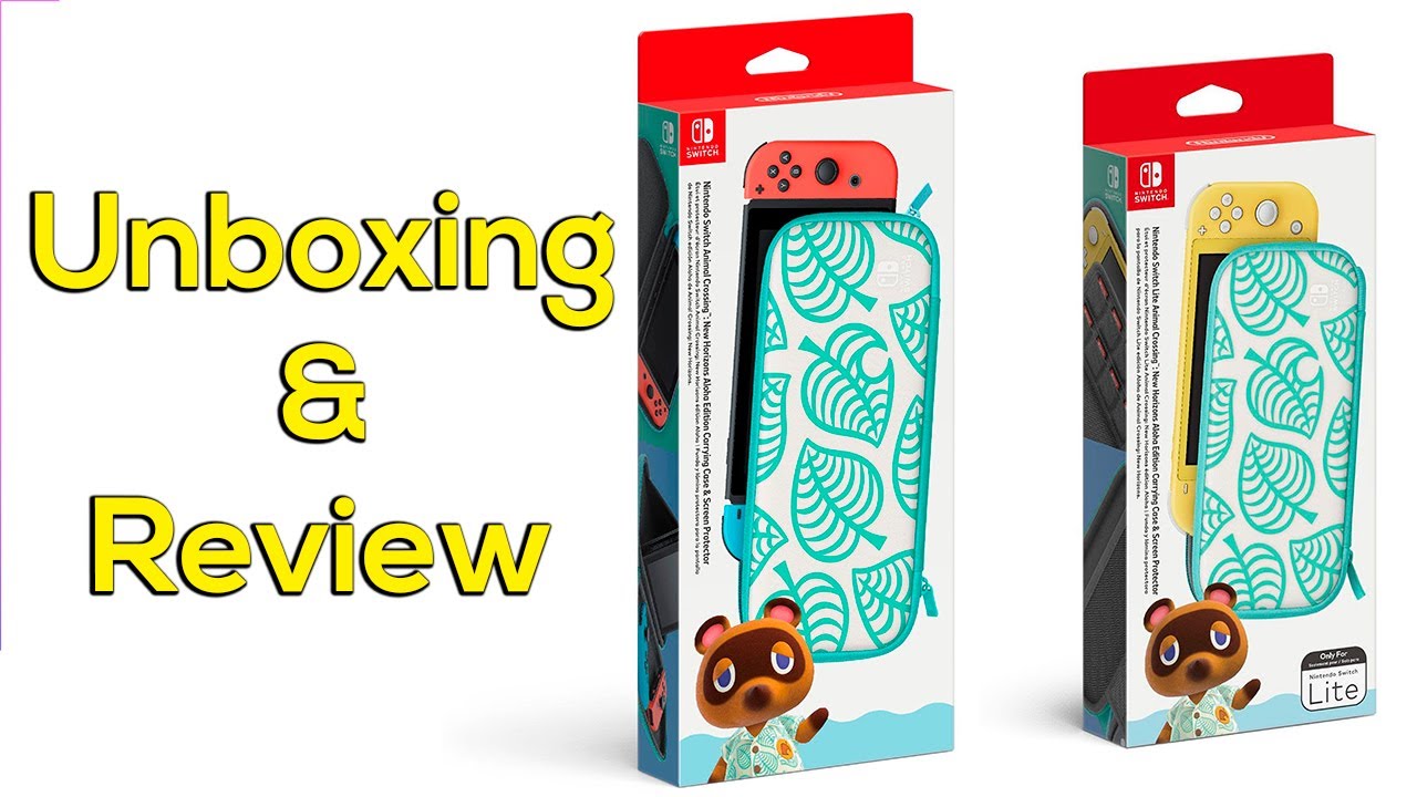 Hav landmænd Grand Animal Crossing New Horizon Aloha Edition Carrying Case for Nintendo Switch  and Switch Lite -Review - YouTube