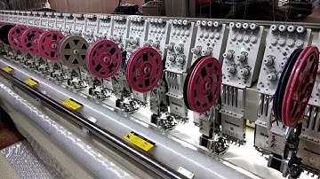 Roll to Roll Embroidery Quilting Machine with Double Size Sequin devices