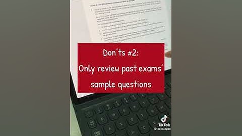 studying for ACCA Exams Do