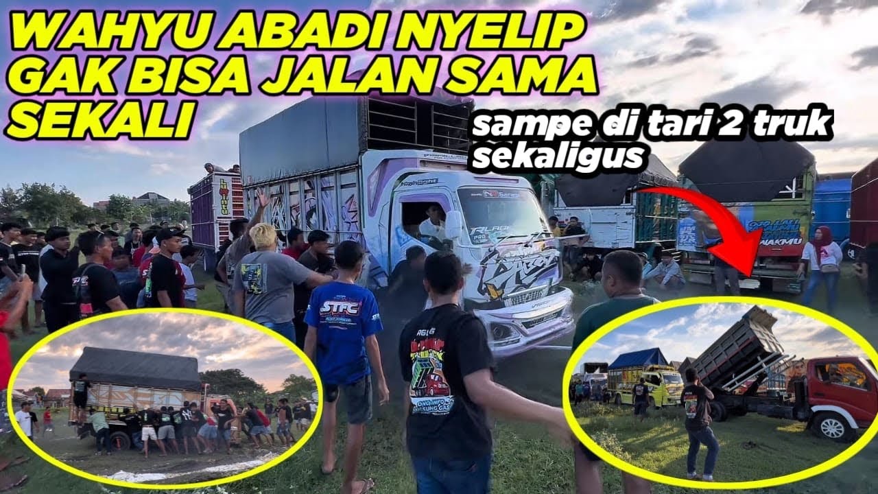 RENDI HAMPIR PASRAH TRUKNYA GABISA JALAN!! SEMUA IKUT BANTU DORONG DAN NARIK !!!
