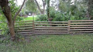 UPDATE DIY Landscape timber fence 2 years later