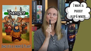 TOWNSPIRE | A Flip & Write Village-Building Game...and Its a Print and Play!