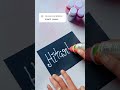 beautiful glitter name writting💝 #peparcraft #drawing #diyart #ytshort #ytviral #trendingshorts #art