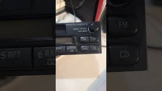 My First OEM Car Stereo Flip Its A Toyota Radio.