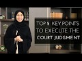 5 key points to execute the court judgment in the UAE