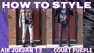 How Style Air 13 Purple| Outfit Ideas - YouTube